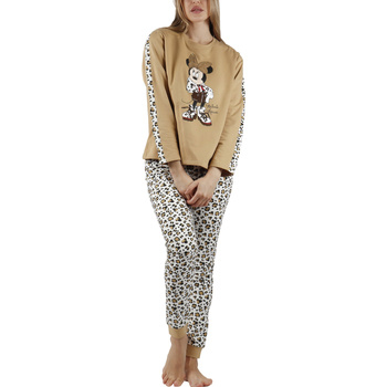 Admas  Pyjamas/ Nachthemden Pyjama Outfit Hose Top Langarm Minnie Leopardo günstig online kaufen