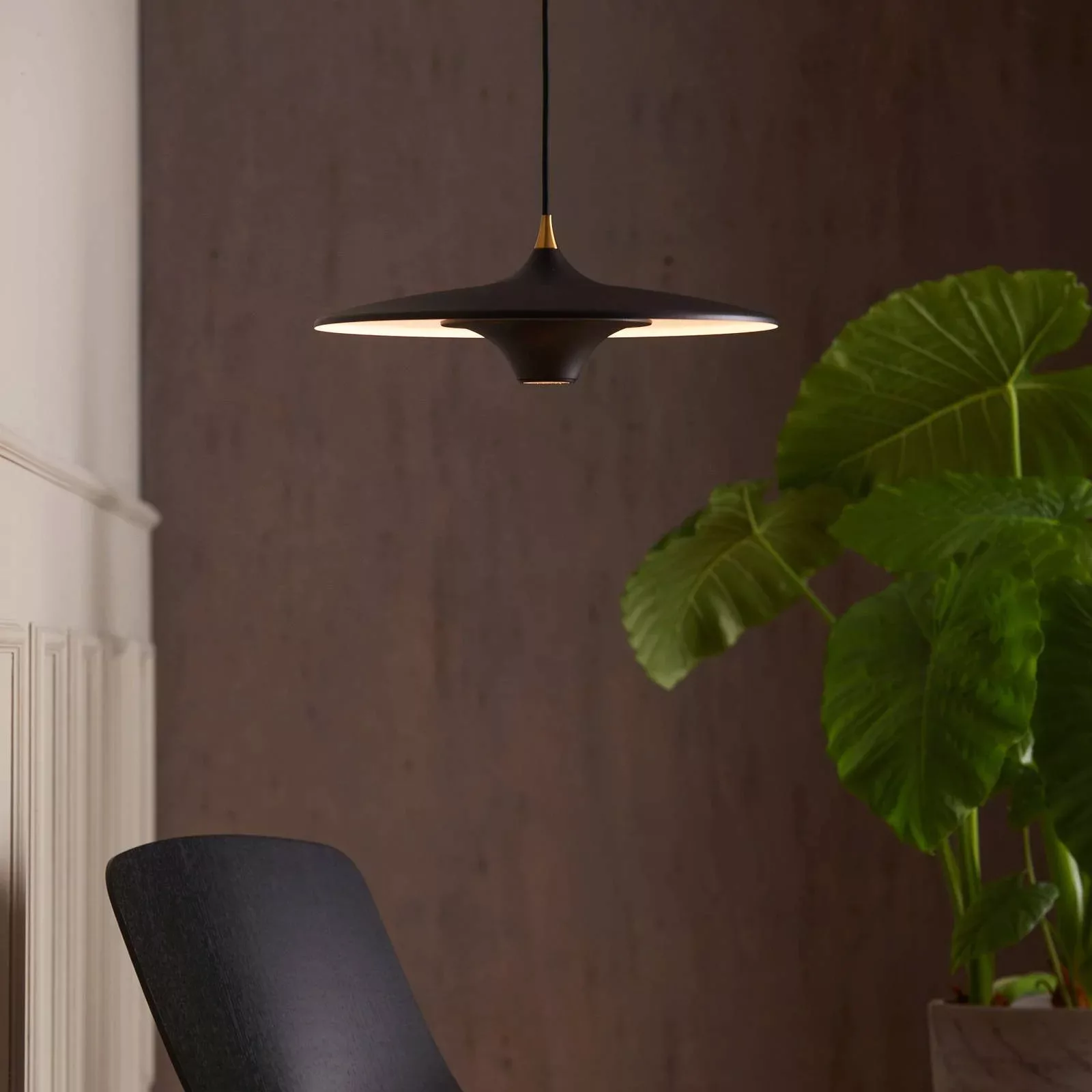 LOOM DESIGN LED-Hängeleuchte Moja, Ø 42 cm, schwarz günstig online kaufen