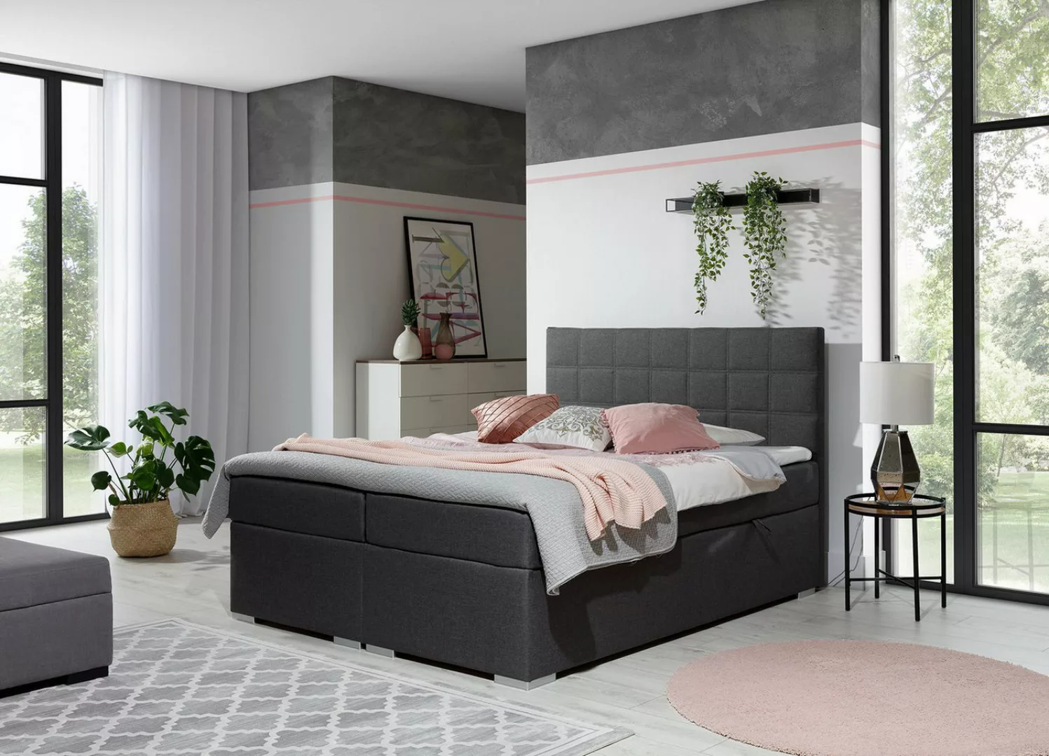 ALTDECOR Boxspringbett SEREN (Bettkasten, H3 Matratze Bonellfederung, Toppe günstig online kaufen