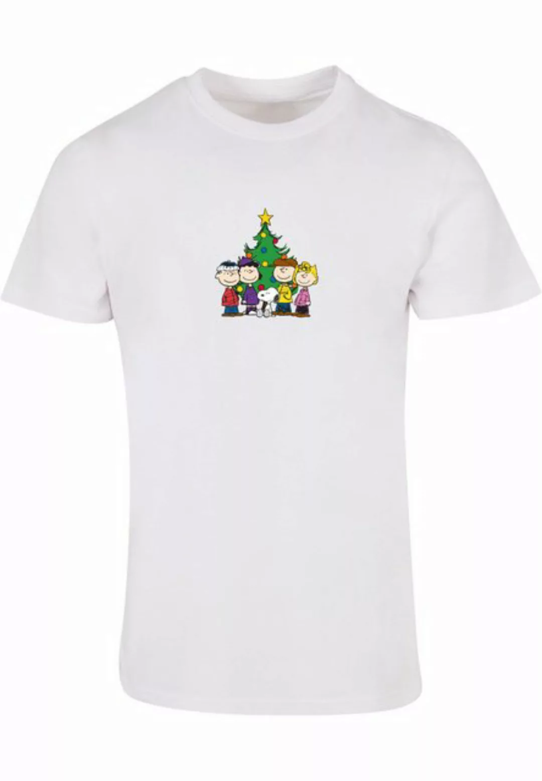 Merchcode T-Shirt Merchcode Herren Peanuts Christmas Tree Basic Round Neck günstig online kaufen