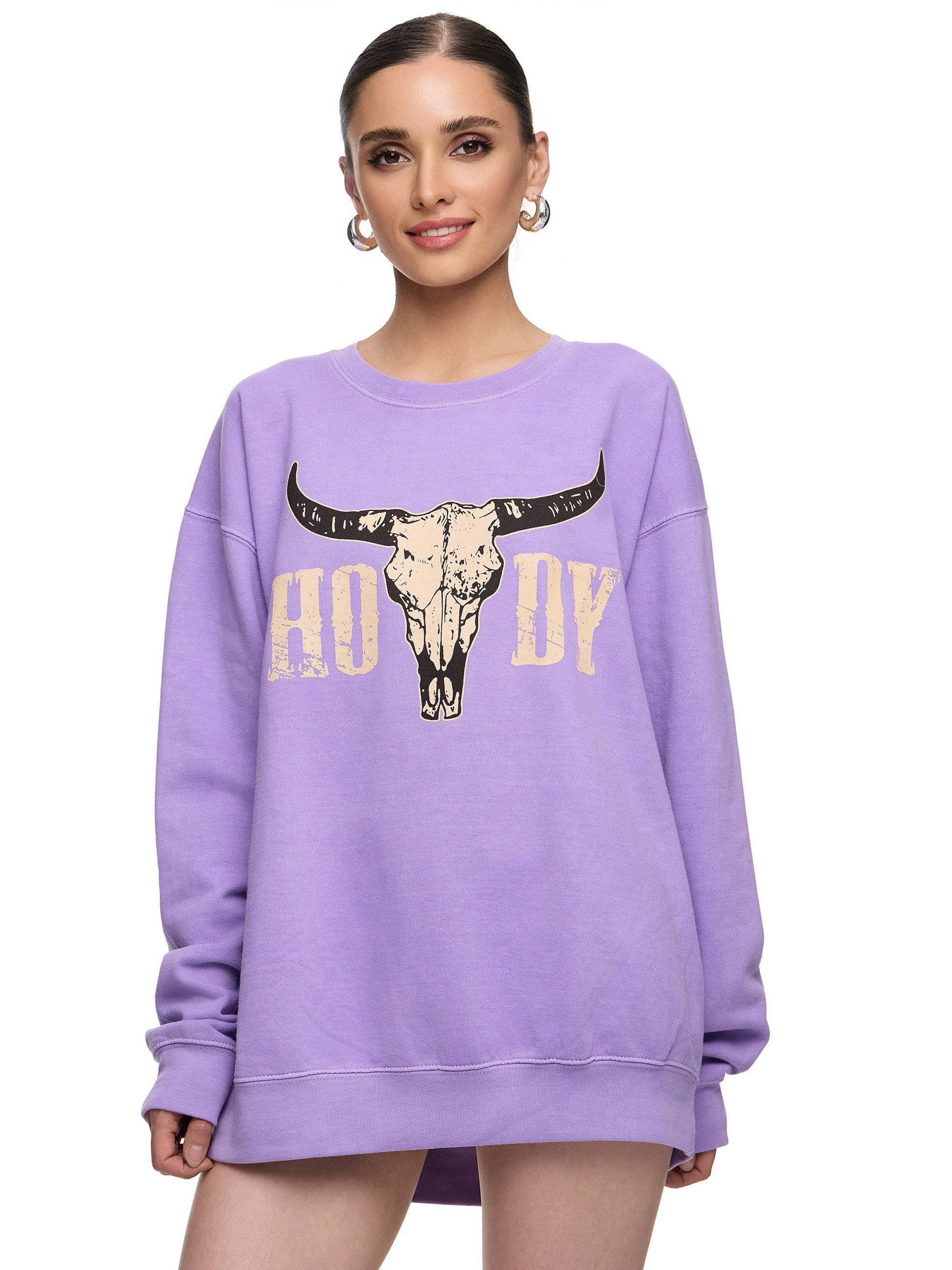 Worldclassca Sweatshirt Worldclassca Oversized Sweatshirt Print günstig online kaufen