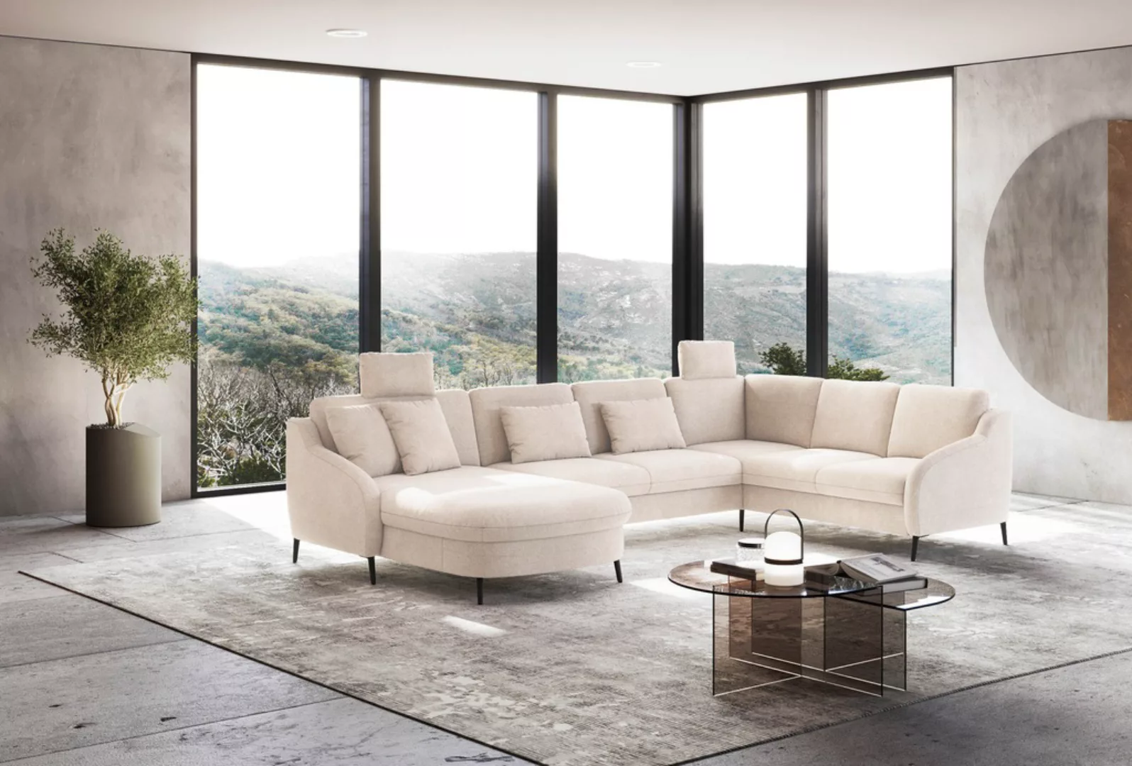 sit&more Wohnlandschaft "Soul U-Form", wahlweise mit Bettfunktion und Bettk günstig online kaufen