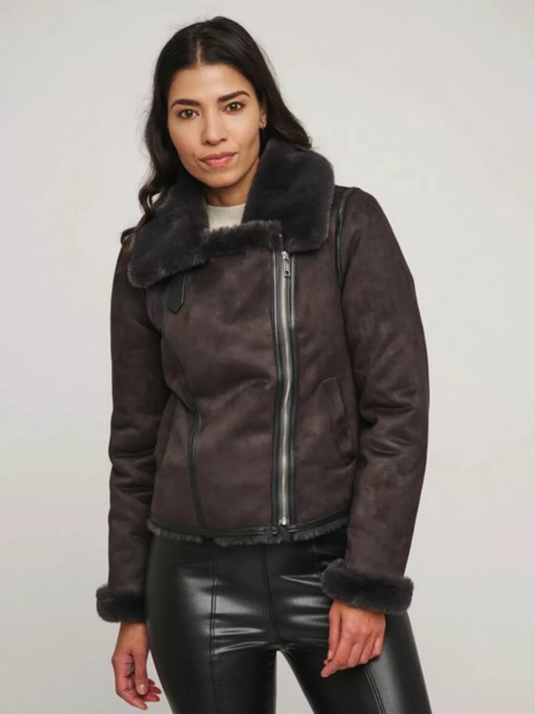 Rino & Pelle Bikerjacke Bacia Graphit günstig online kaufen