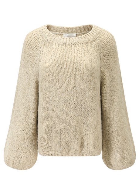 SASSYCLASSY Strickpullover Oversize Strickpullover Damen mit weitem Rundhal günstig online kaufen