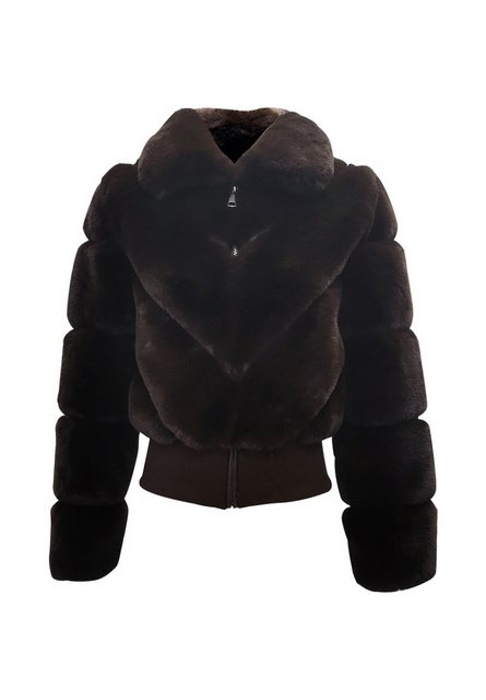 GINI LONDON Outdoorjacke Gini Faux Fur Zip Front Gini Kunstfell Zip Front k günstig online kaufen