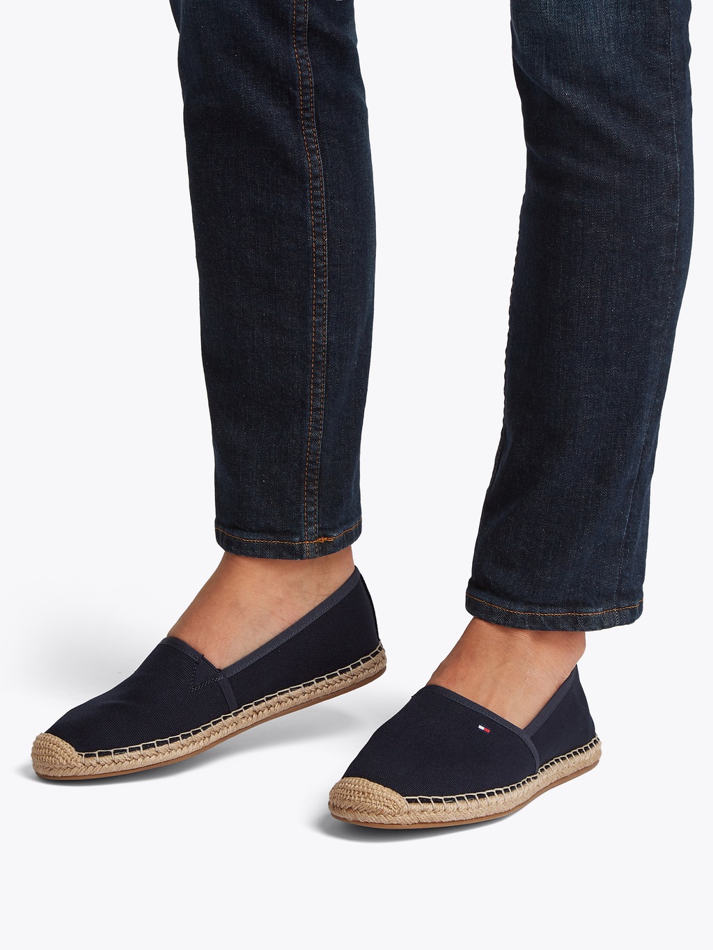 Tommy Hilfiger Espadrille "FLAG CANVAS ESPADRILLE", Slipper, Flats, Bequems günstig online kaufen