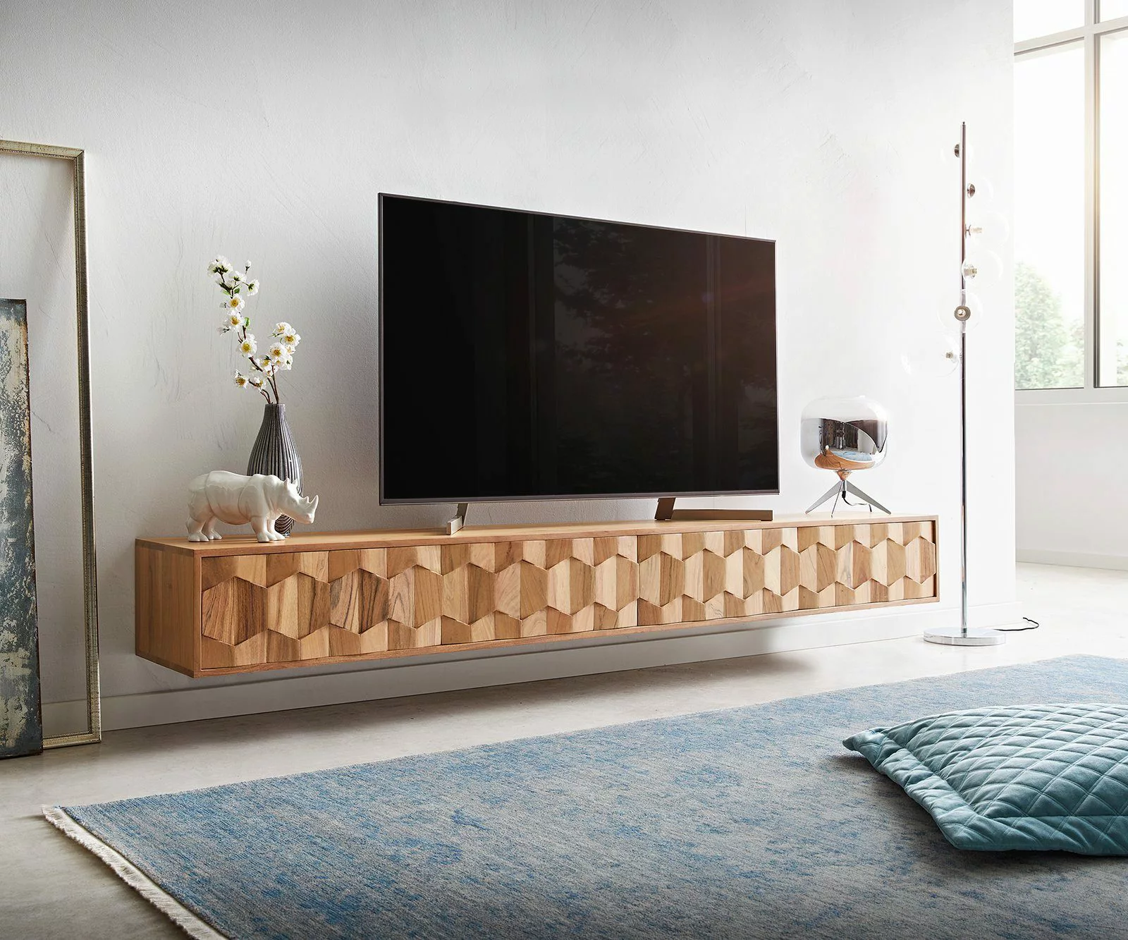 DELIFE Lowboard Fevo, Fevo Akazie Natur günstig online kaufen