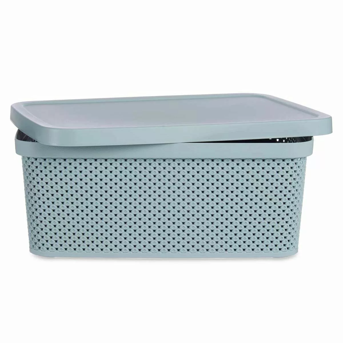 Aufbewahrungsbox Mit Deckel Grün Kunststoff 13 L (28 X 15 X 39 Cm) (12 Stüc günstig online kaufen