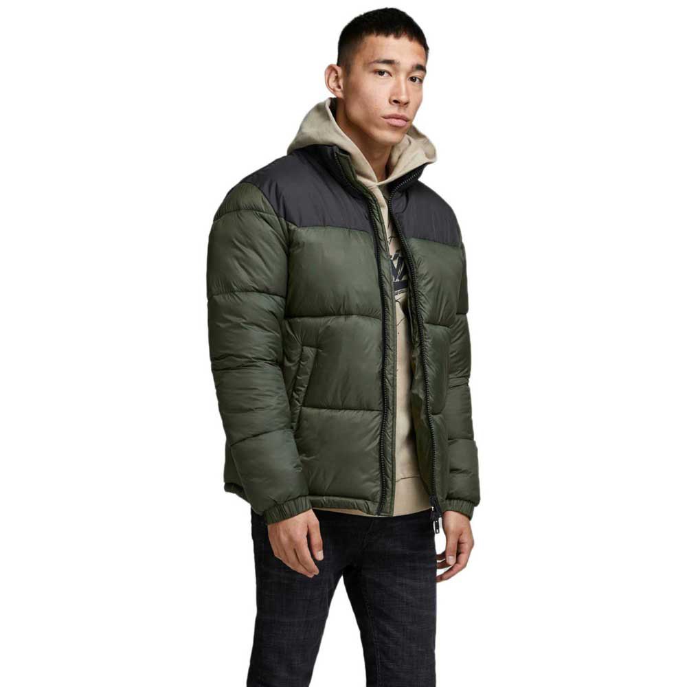 Jack & Jones Drew Puffer Collar Jacke M Forest Night günstig online kaufen