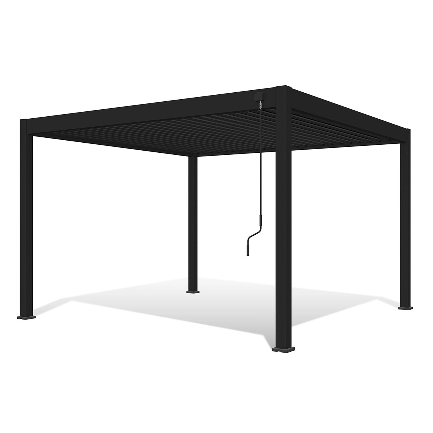 Weide Deluxe Aluminium Pavillon 3,6 x 4 M Anthrazit Pergola Freistehend günstig online kaufen