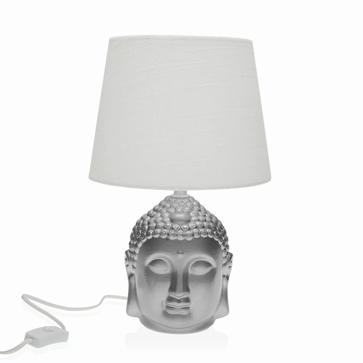 Tischlampe Versa Silberfarben Buddha Porzellan (21 X 33 X 21 Cm) günstig online kaufen
