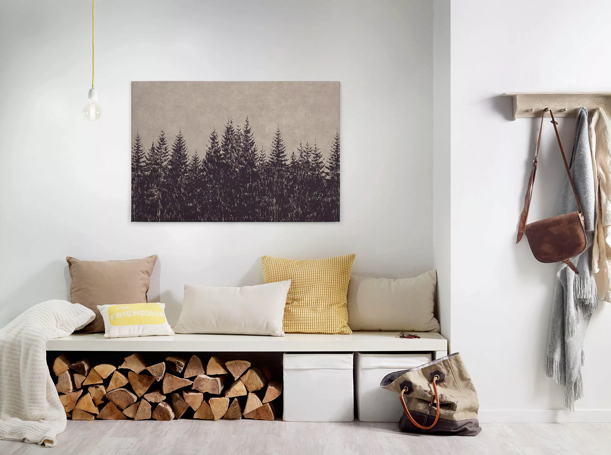 A.S. Création Leinwandbild "black forest", Wald, (1 St.) günstig online kaufen