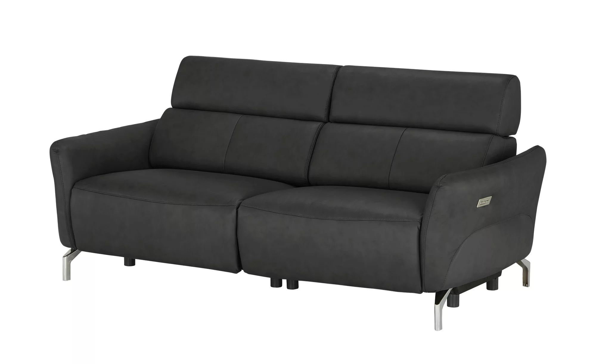 uno Sofa 3-sitzig  Messina ¦ schwarz ¦ Maße (cm): B: 198 H: 98 T: 101.0 Pol günstig online kaufen