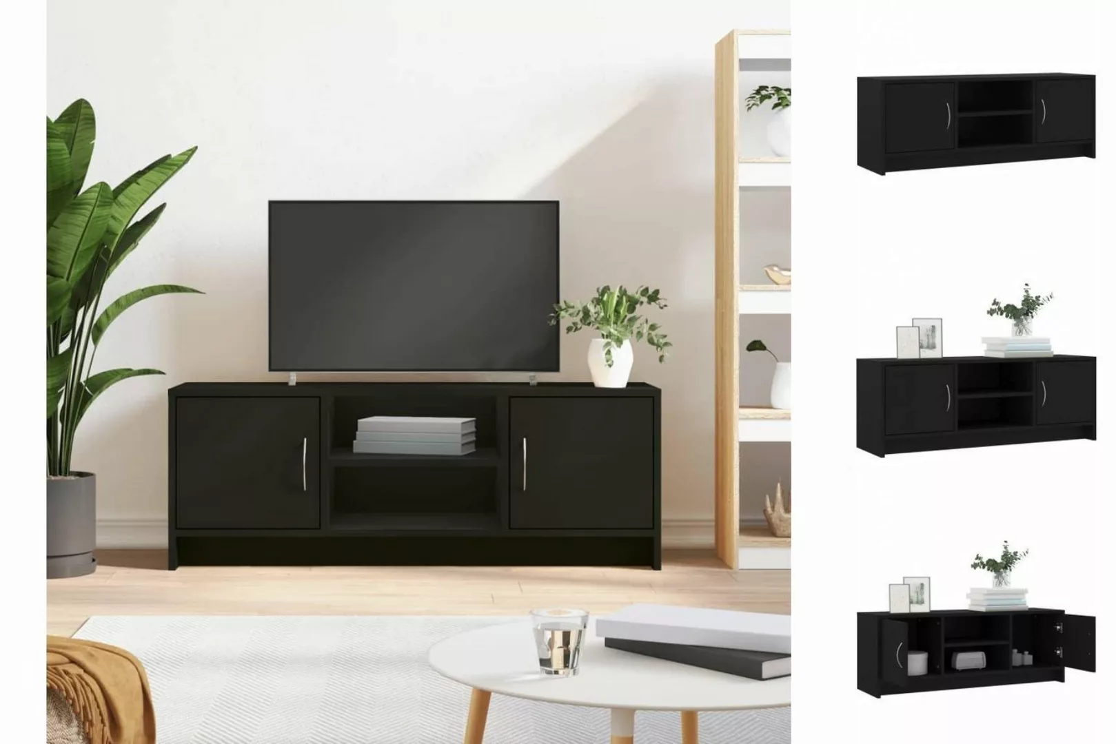 vidaXL TV-Schrank TV-Schrank Schwarz 102x30x37,5 cm Spanplatte günstig online kaufen