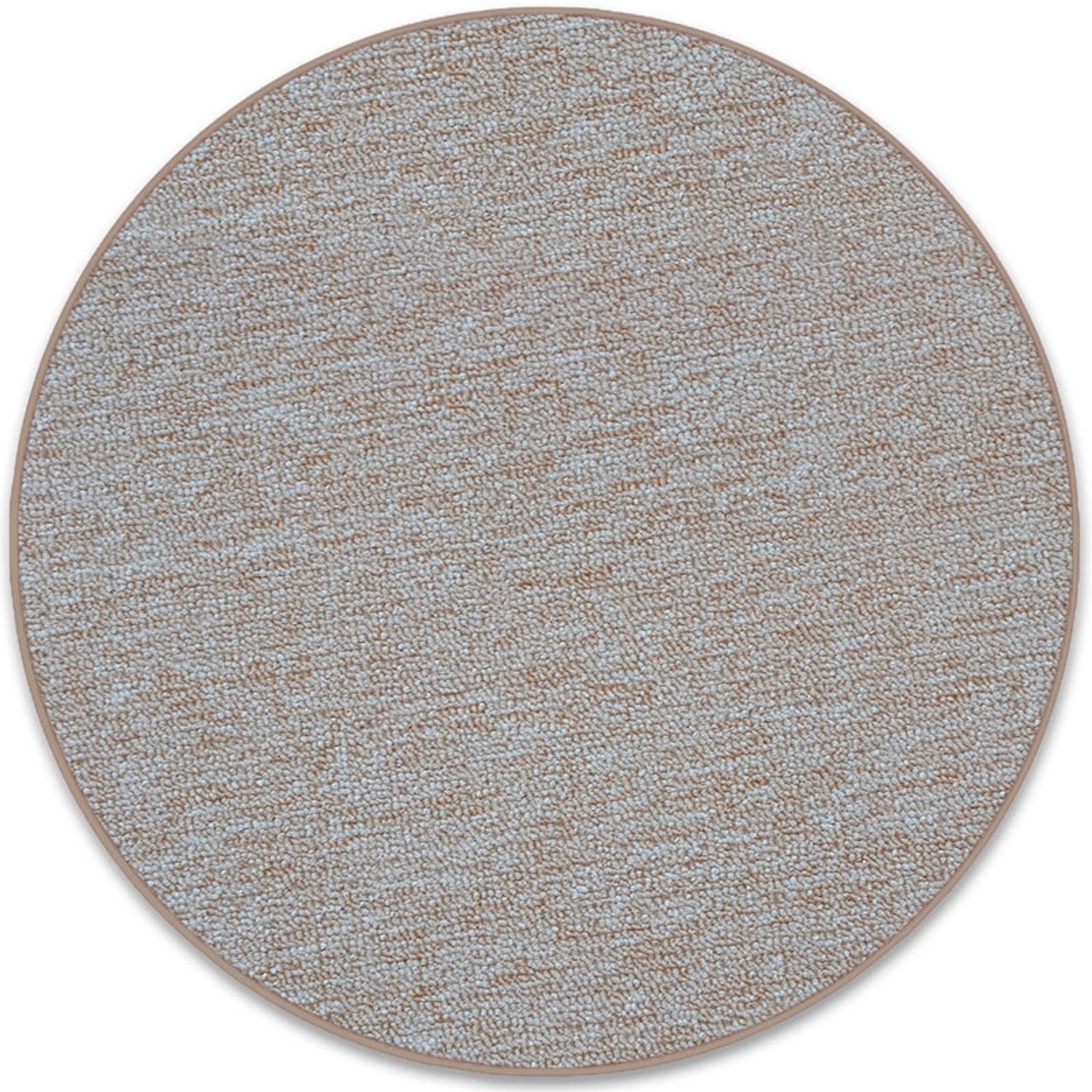 KARAT Teppich Rund London mit Flachem Schlingenflor Modern Beige Ø 200 cm günstig online kaufen