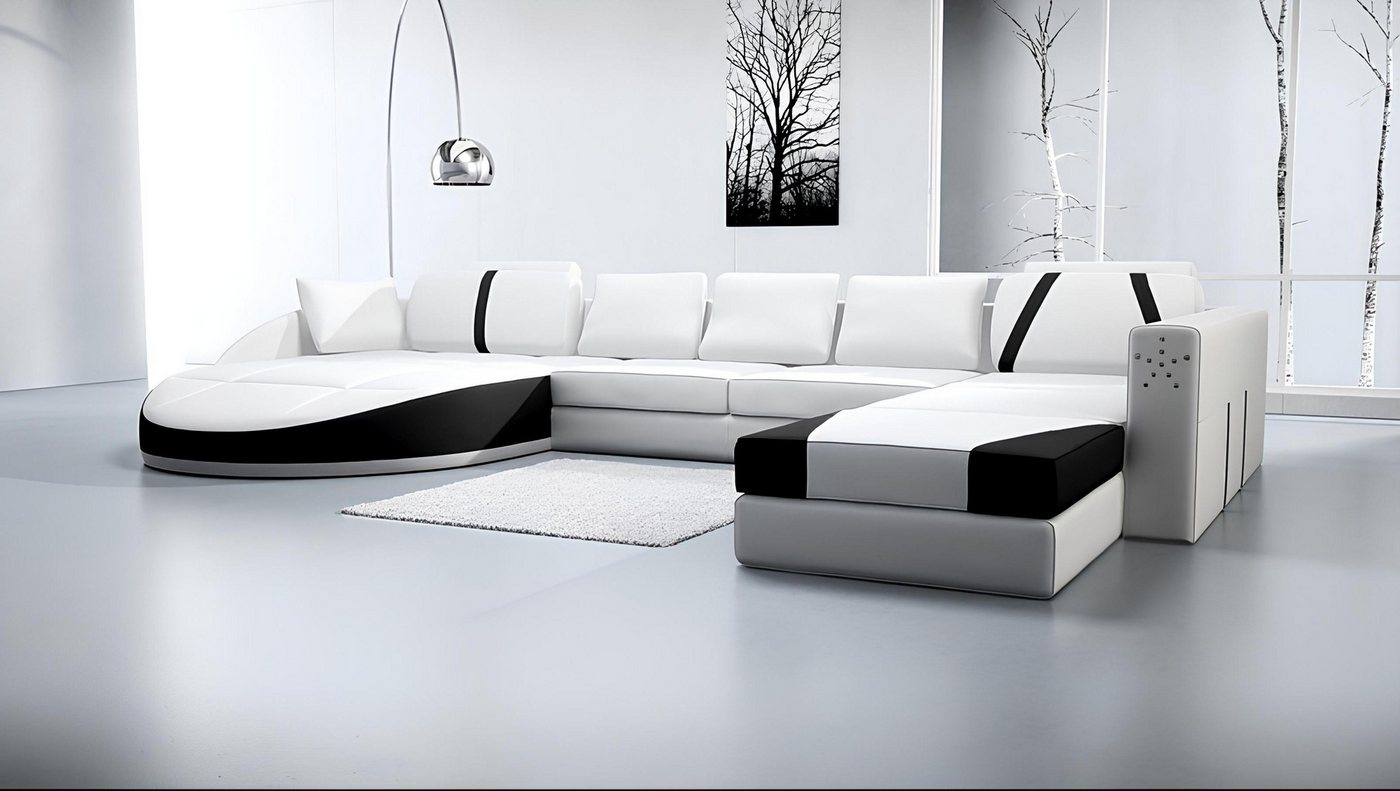 Xlmoebel Sofa Ledersofa mit modernem Design Eckcouch Wohnlandschaft Eckgarn günstig online kaufen