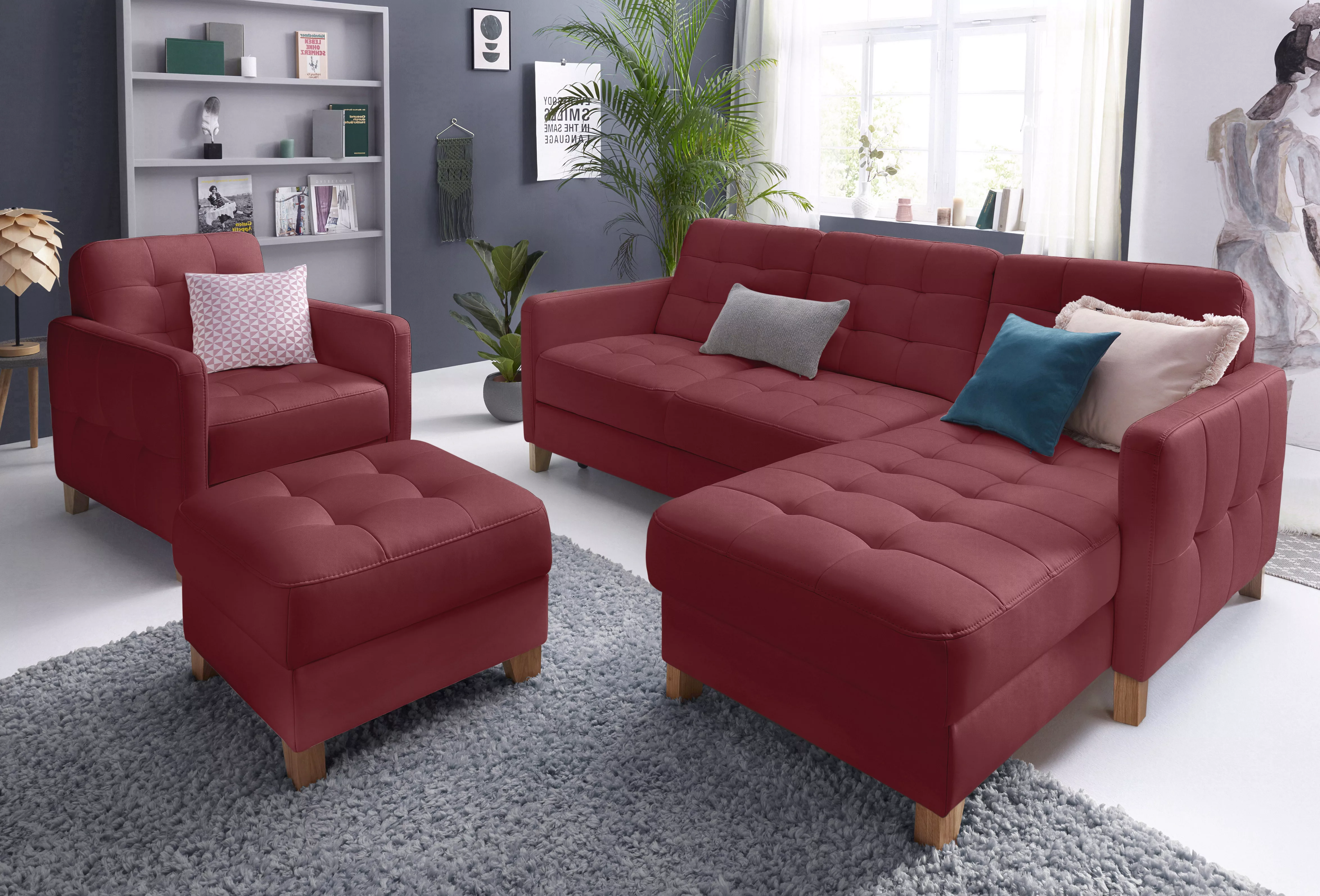 exxpo - sofa fashion Ecksofa "Elio, kompakt und komfortabel, bequem und zei günstig online kaufen