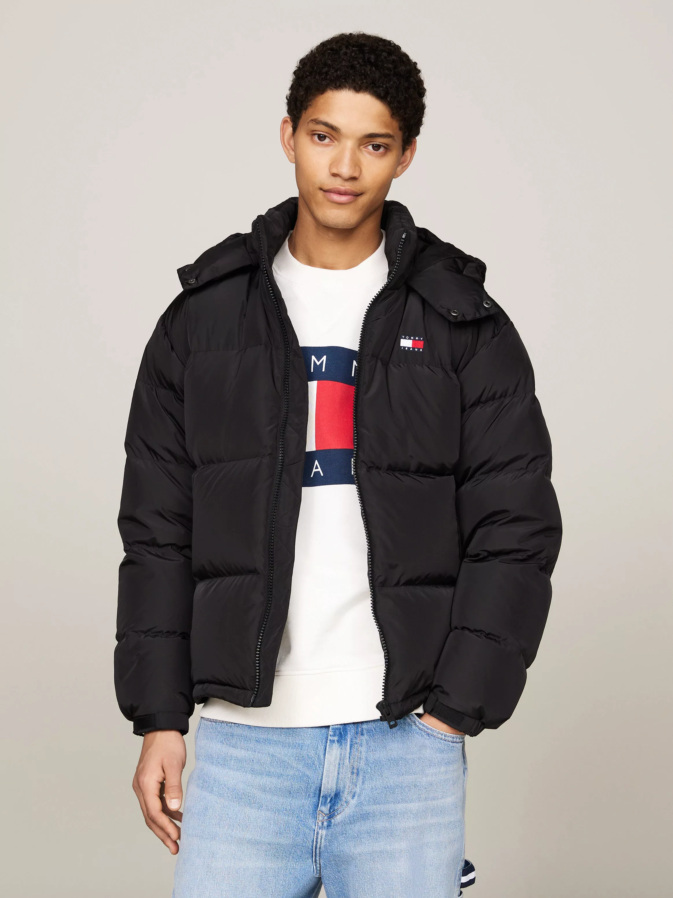 Tommy Jeans Steppjacke "TJM ALASKA PUFFER EXT", mit Kapuze günstig online kaufen