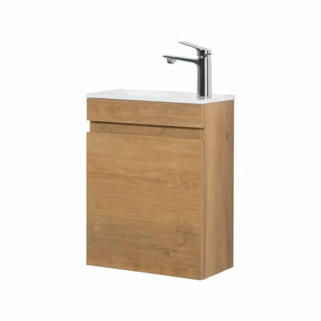 DOTMALL Waschbeckenschrank WC Badezimmermöbel-Set 40 cm Eiche Waschbecken m günstig online kaufen