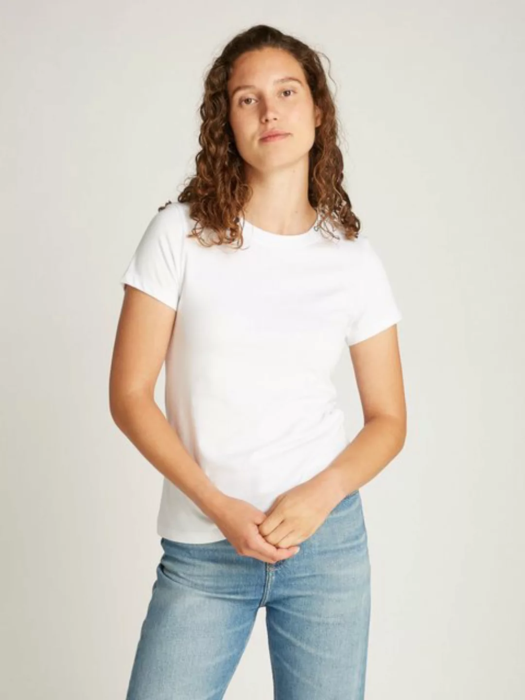 Calvin Klein Jeans T-Shirt "LOGO ELASTIC T-SHIRT", mit Logostickerei günstig online kaufen