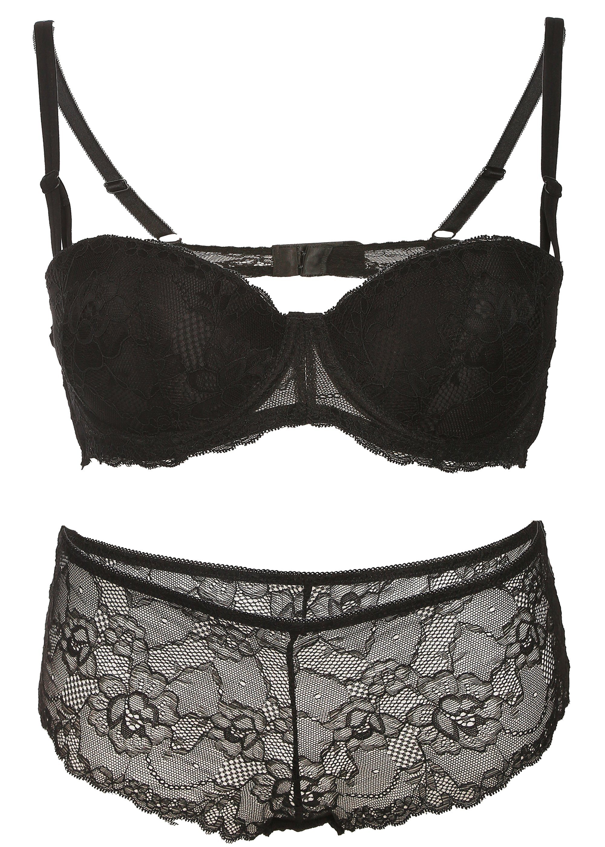 Family Trends Set: Push-up-BH, (mit Hüftslip), mit Push Up-BH und Slip günstig online kaufen