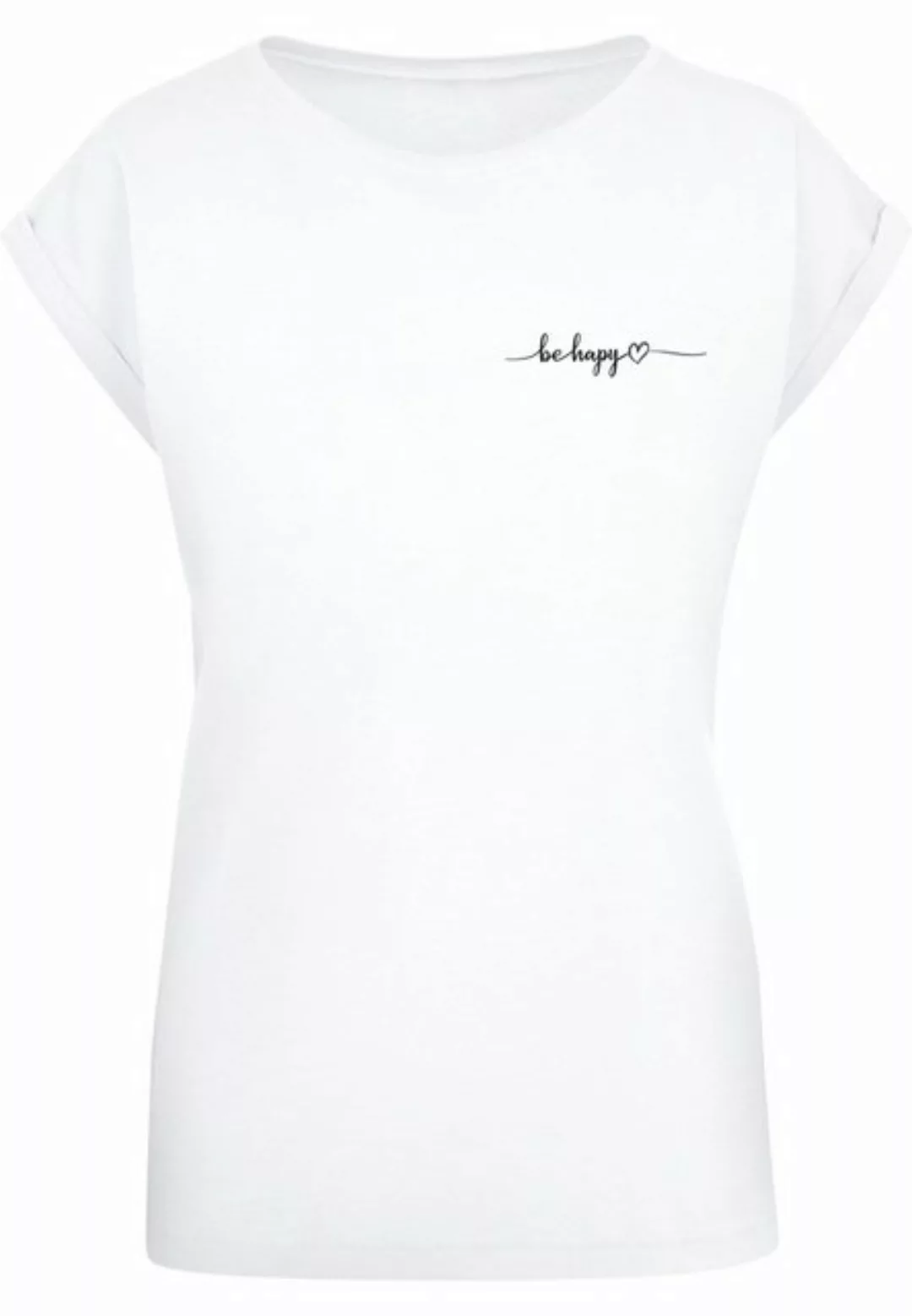 Merchcode T-Shirt Merchcode Damen Ladies Be Happy T-Shirt (1-tlg) günstig online kaufen
