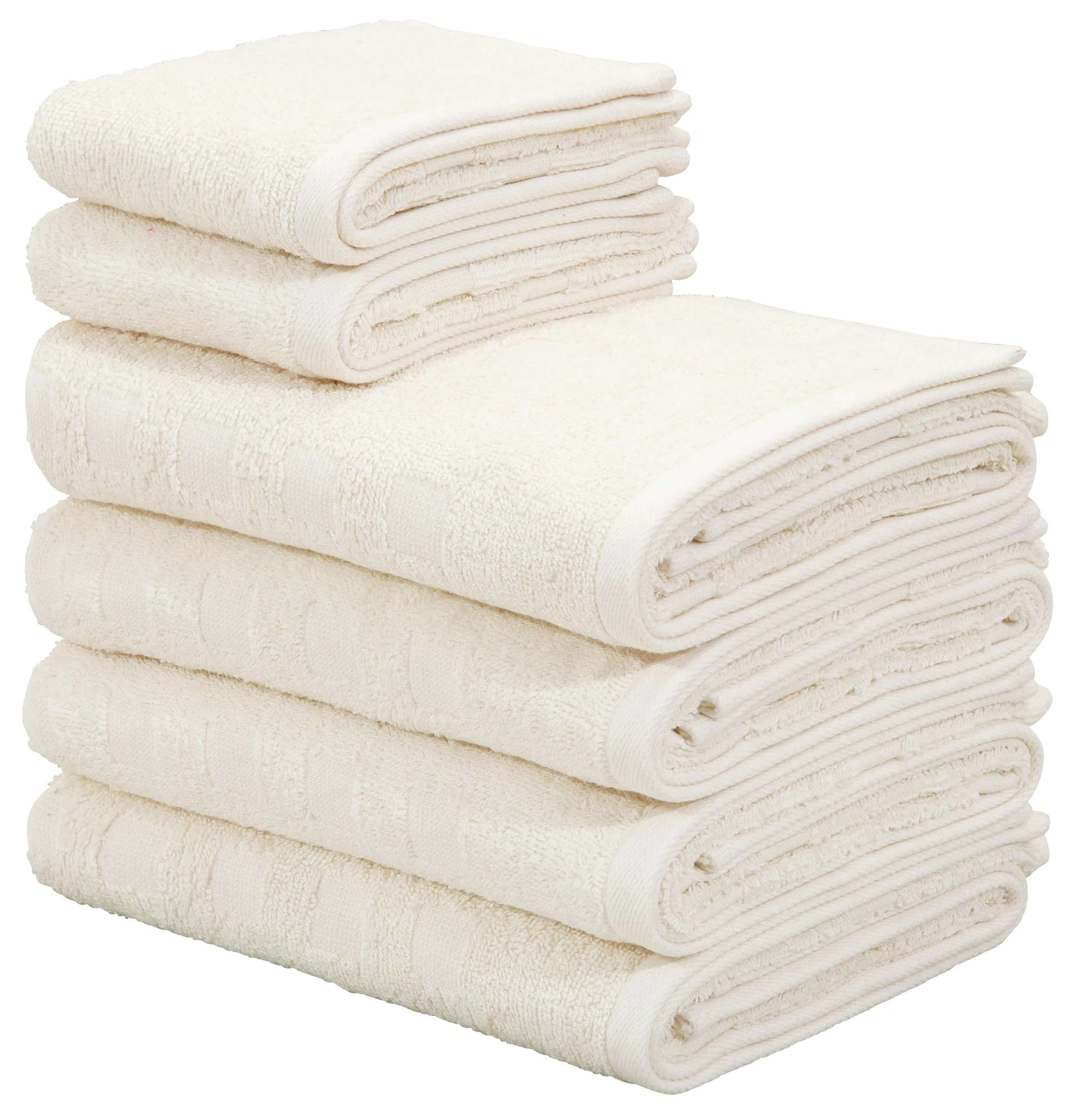 my home Handtuch Set »Demara, Gästetücher, Handtücher,«, (Set, 6 St., 2 Gäs günstig online kaufen