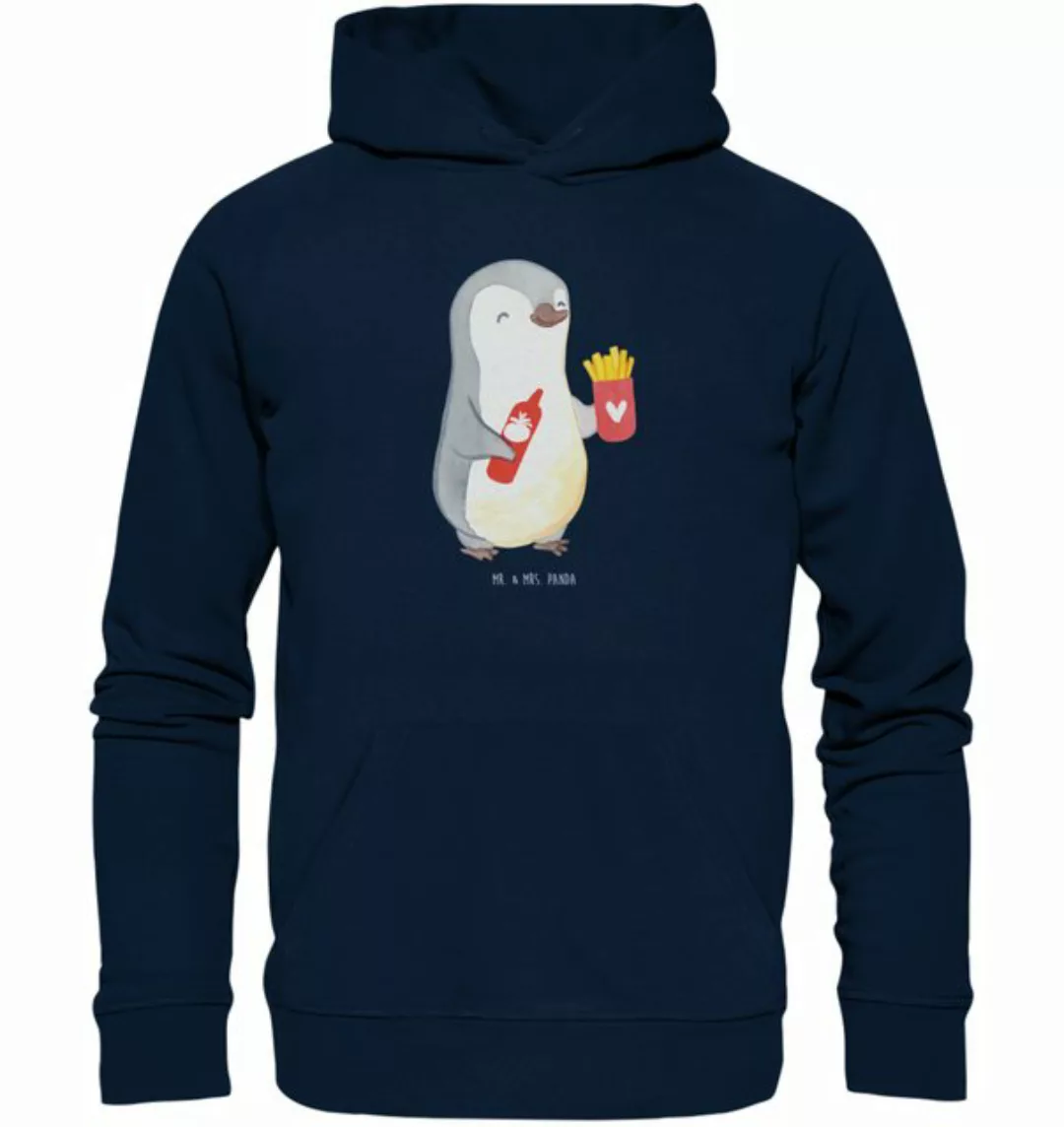 Mr. & Mrs. Panda Hoodie Pinguin Pommes Größe XXL - French Navy - Geschenk, günstig online kaufen