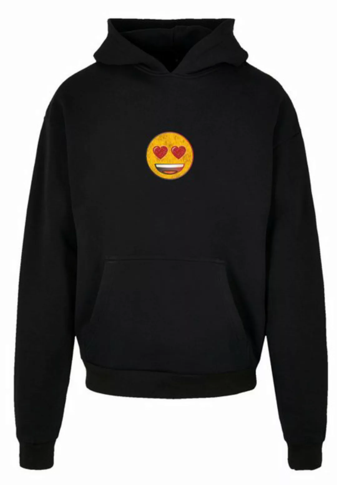 emoji couture Hoodie Smiling furry yellow face jewel hearted eyes Premium Q günstig online kaufen