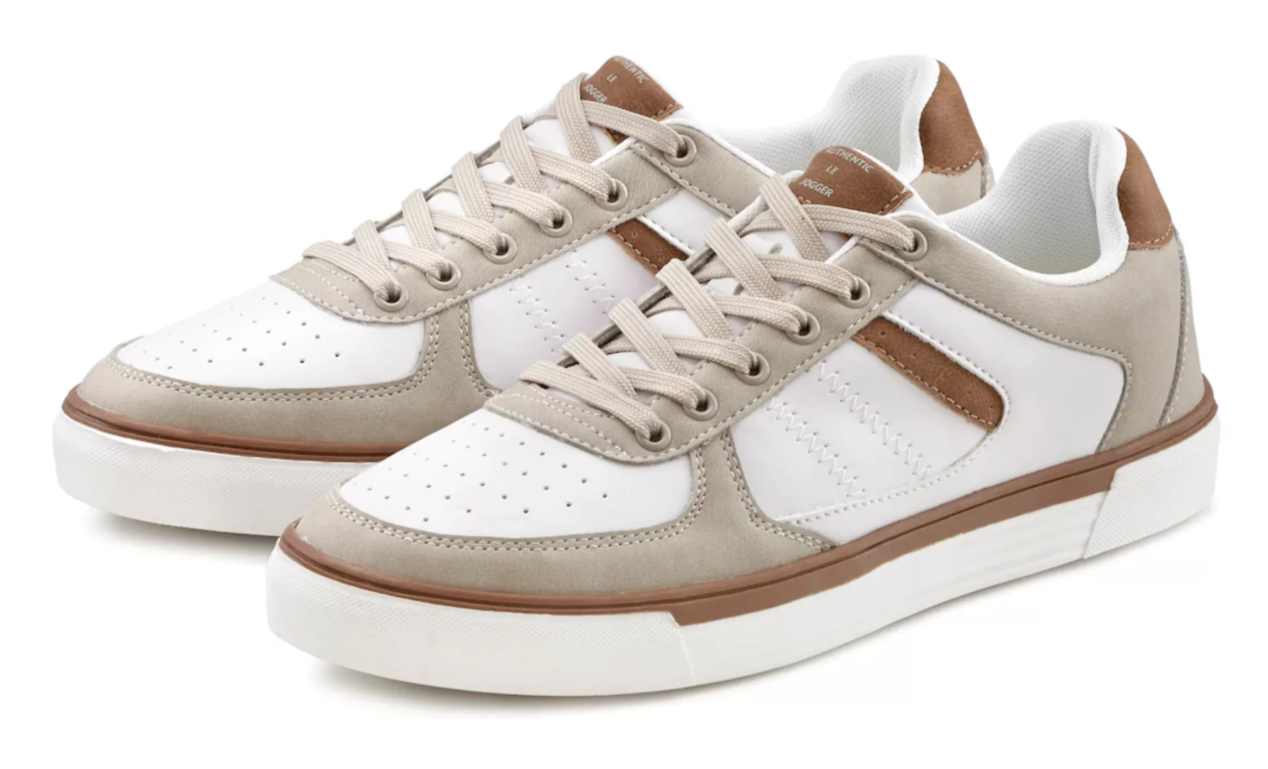 AUTHENTIC LE JOGGER Sneaker, mit Farb- & Materialmix, Schnürhalbschuhe, Fre günstig online kaufen