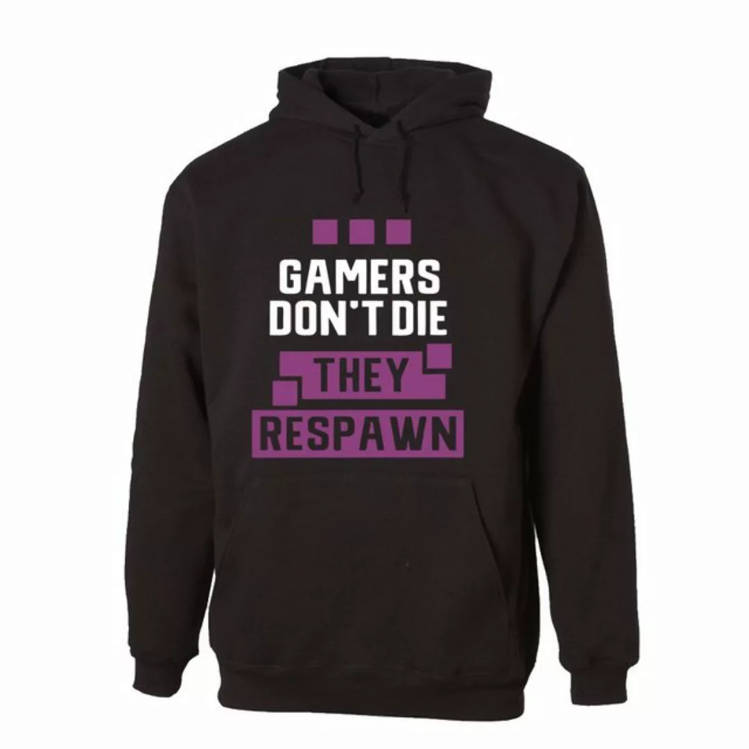 G-graphics Hoodie Gamers don´t die – they respawn Unisex, mit Frontprint, m günstig online kaufen