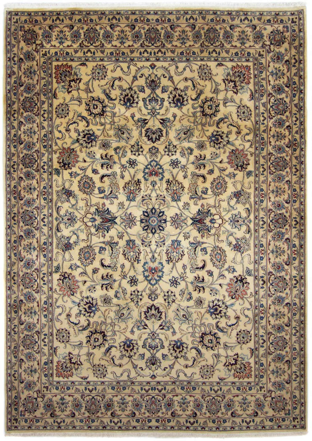 morgenland Wollteppich »Maschad Durchgemustert Beige chiaro 342 x 248 cm«, günstig online kaufen