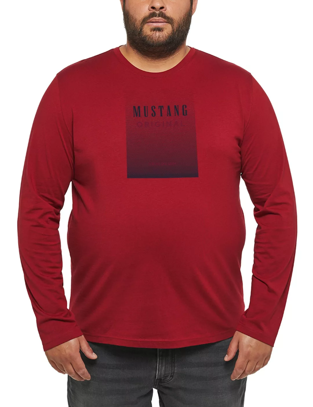 MUSTANG Langarmshirt "Style Adrian C Print" günstig online kaufen