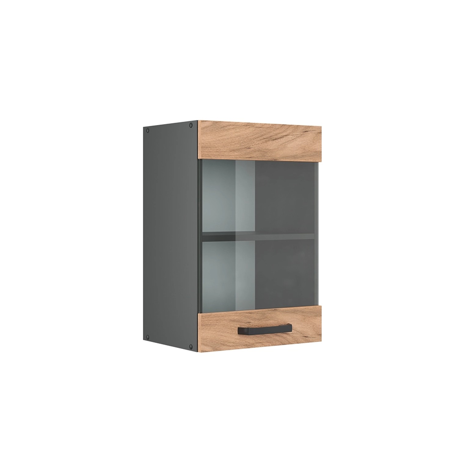 Vicco Glashängeschrank R-Line, Goldkraft Eiche/Anthrazit, 40 günstig online kaufen