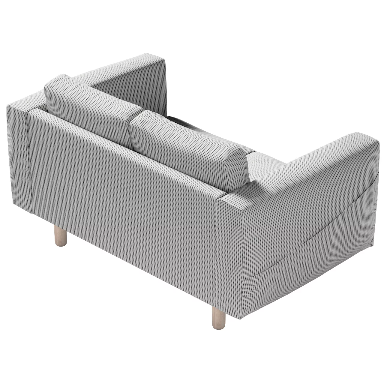 Bezug für Norsborg 2-Sitzer Sofa, schwarz-beige, Norsborg 2-Sitzer Sofabezu günstig online kaufen