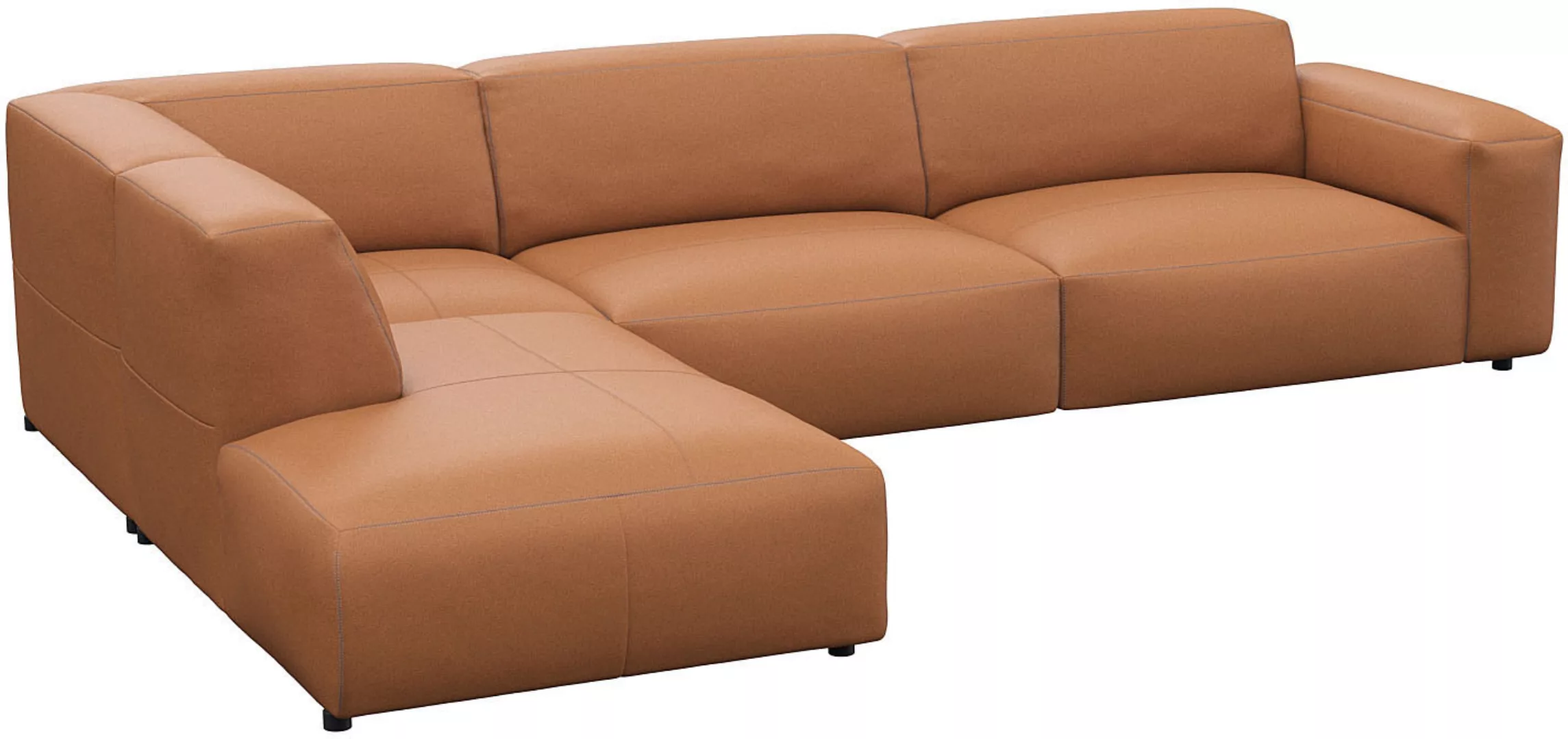 FLEXLUX Ecksofa "Lucera, super bequem durch hochwertigen Sitzaufbau mit Kal günstig online kaufen