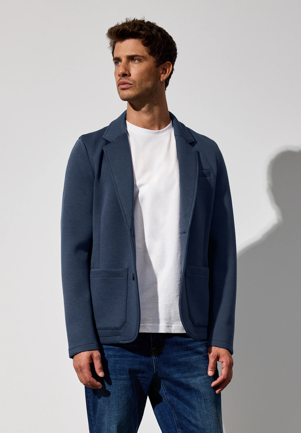 STREET ONE MEN Blouson, ohne Kapuze, aus elastischem Materialmix günstig online kaufen