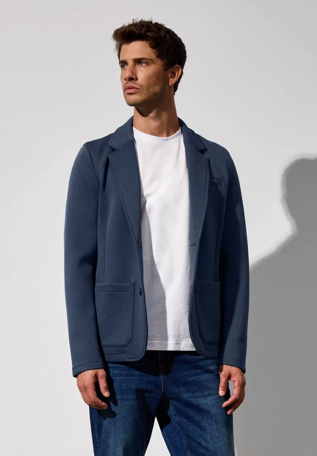 STREET ONE MEN Blouson, ohne Kapuze, aus elastischem Materialmix günstig online kaufen