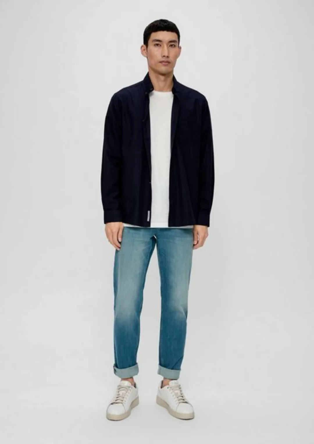 s.Oliver Stoffhose Jeans Nelio / Slim Fit / Mid Rise / Slim Leg / Baumwolls günstig online kaufen