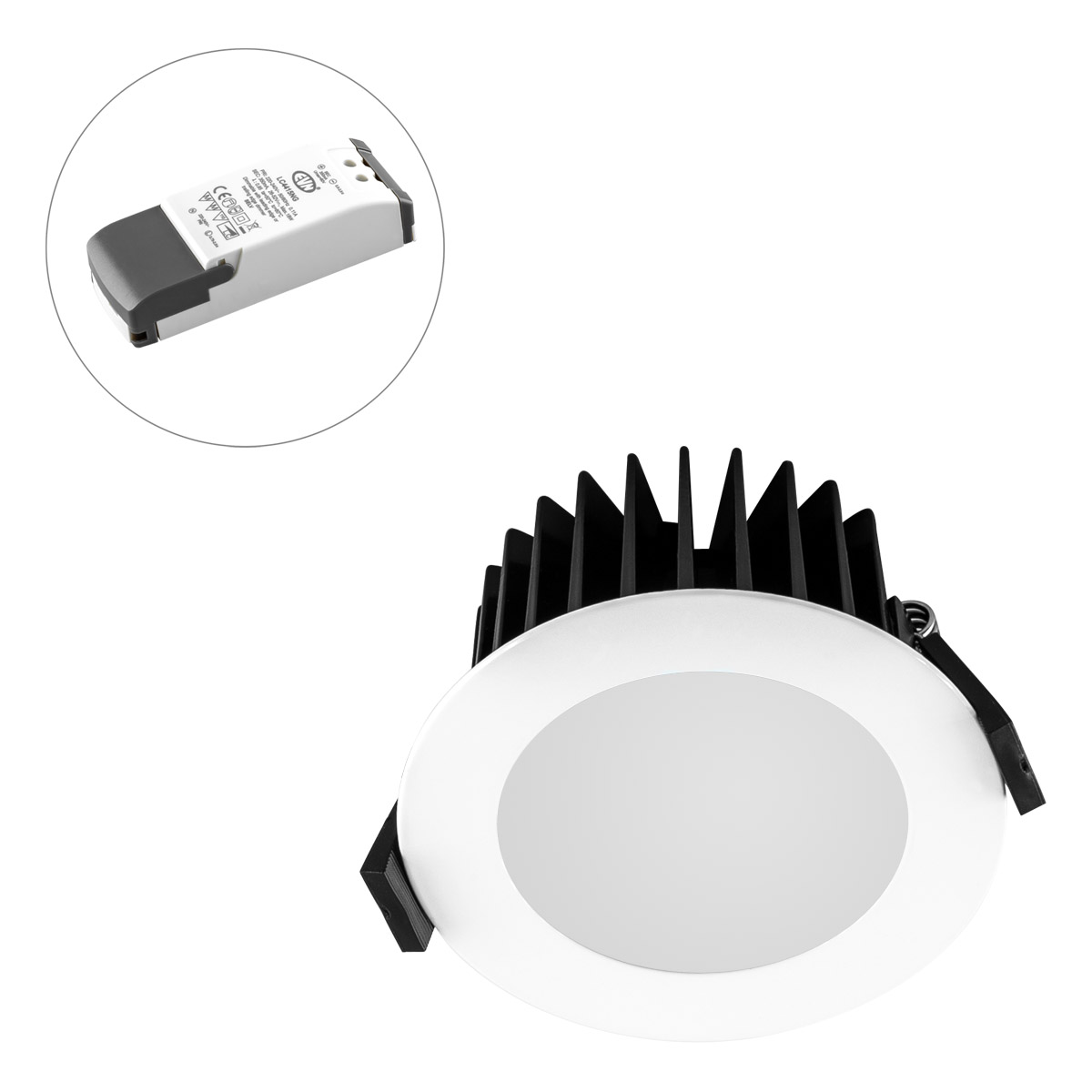 EVN Lichttechnik P-LED Deckeneinbauleuchte 3000K rund ws dim L44100102 günstig online kaufen
