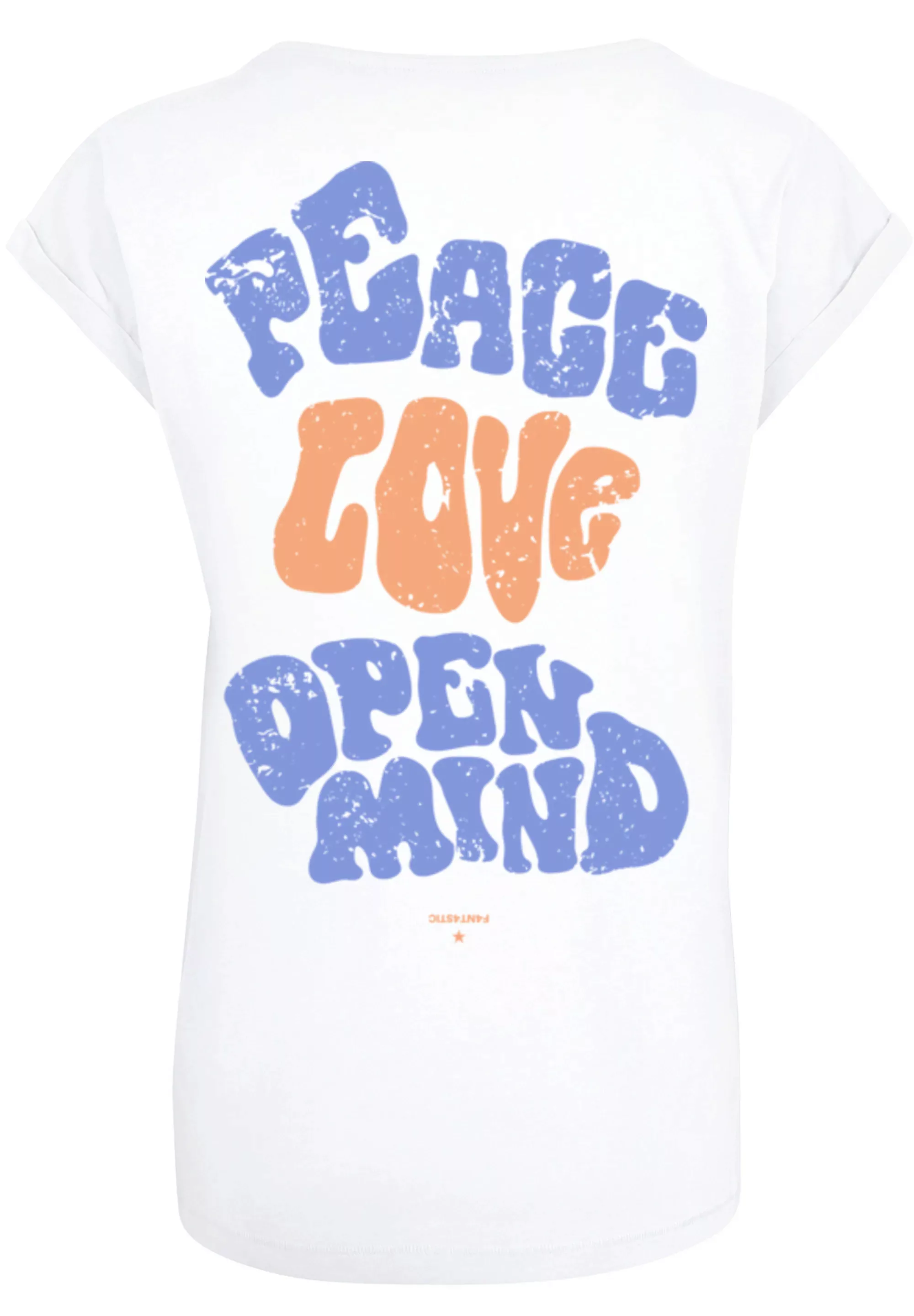F4NT4STIC T-Shirt "Peace Love and Open Mind" günstig online kaufen