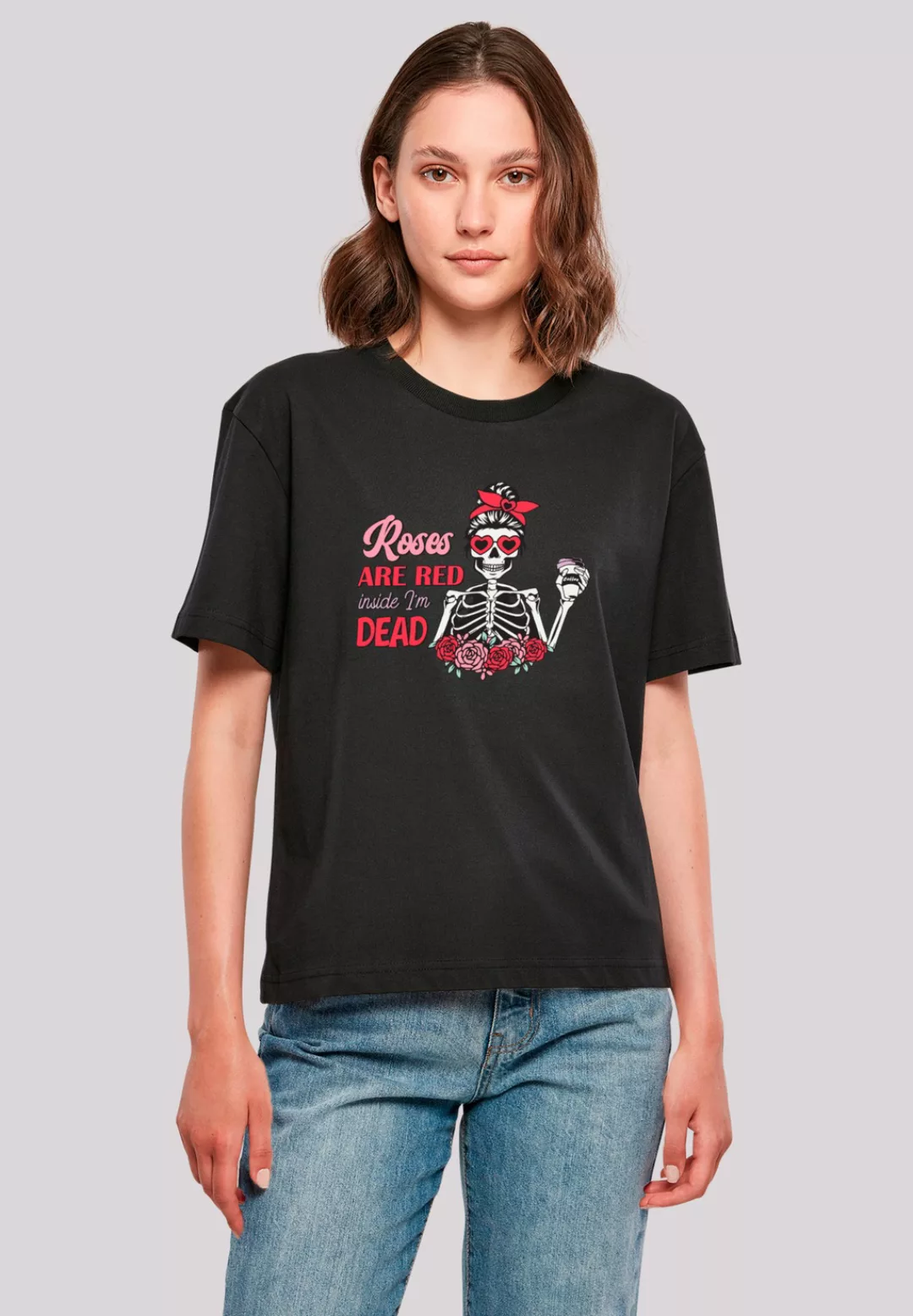 F4NT4STIC T-Shirt "Anti Valentinstag Roses are red", Premium Qualität günstig online kaufen