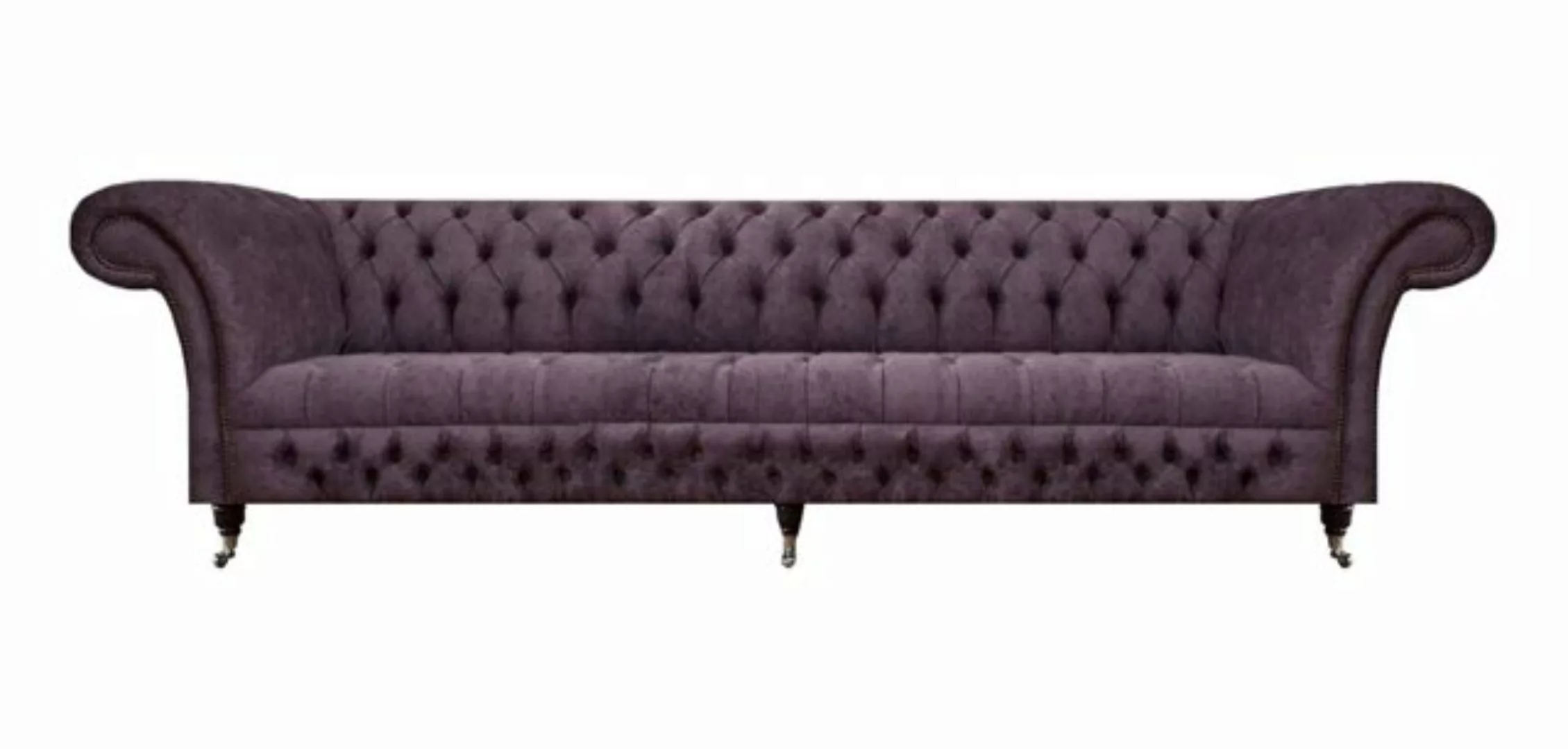 JVmoebel Chesterfield-Sofa Sofa Dreisitzer Wohnzimmer Sofas Couch Luxus Lil günstig online kaufen