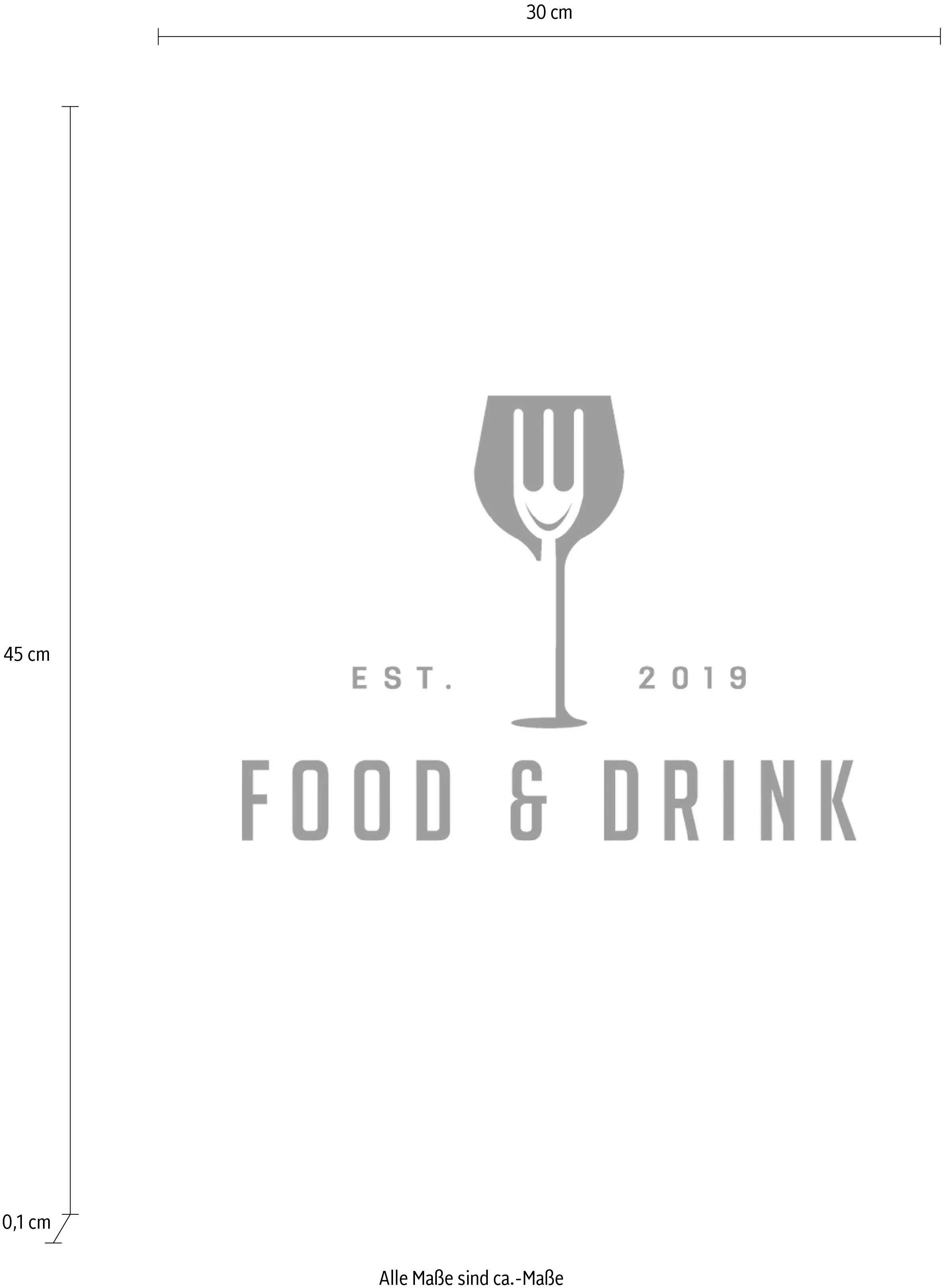queence Wanddekoobjekt "FOOD & DRINK" günstig online kaufen