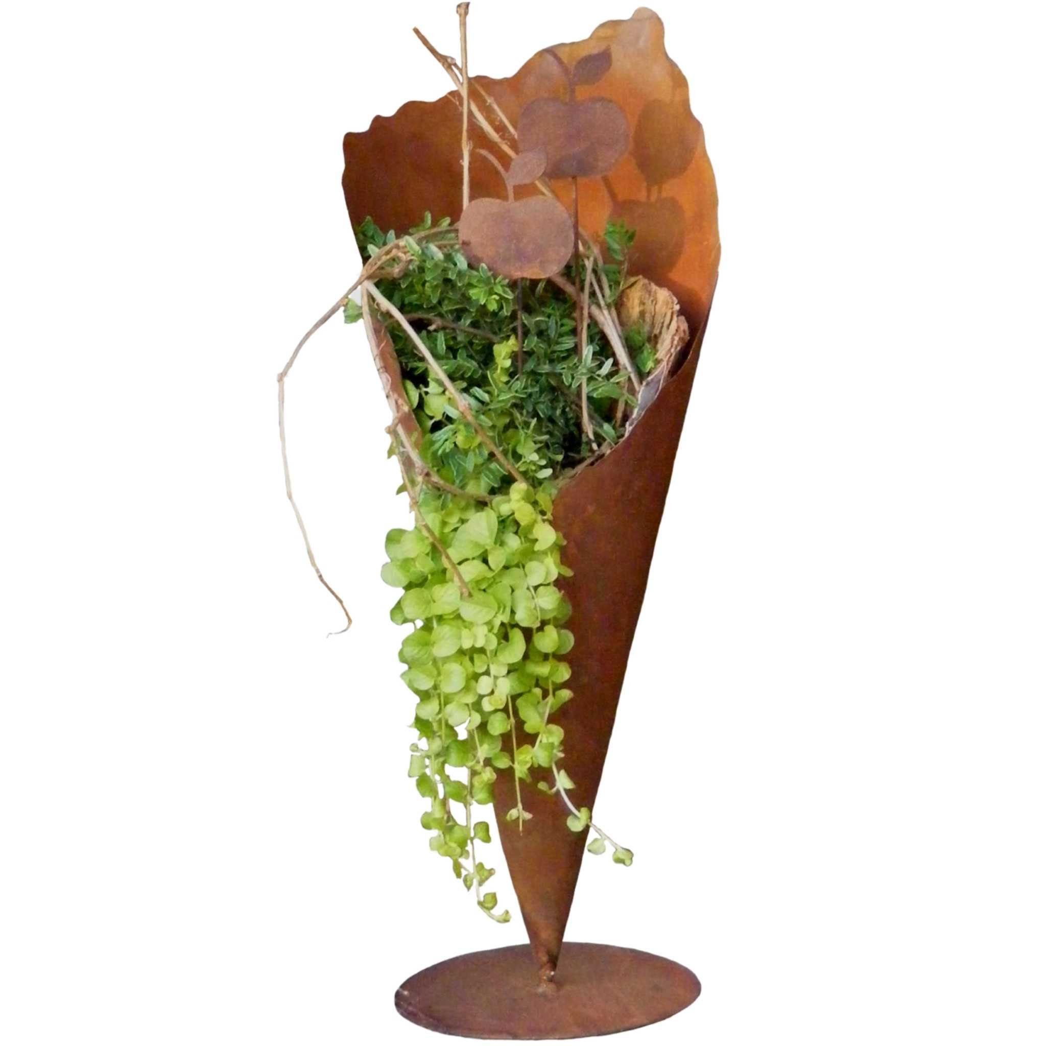 Rostikal Pflanzkübel Pflanzvase Metall Gartendeko, Echter günstig online kaufen