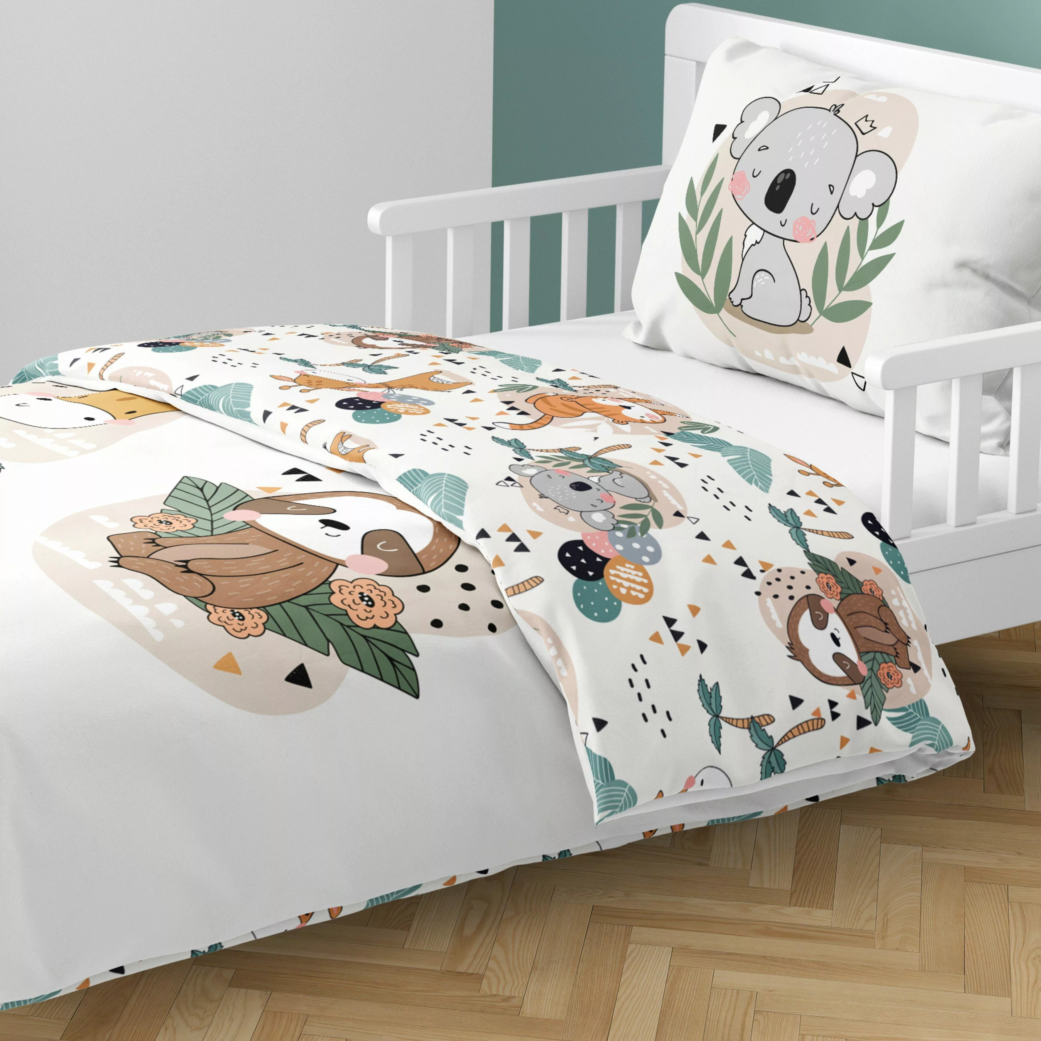 MTOnlinehandel Babybettwäsche Tiere Koala Tiger Giraffe günstig online kaufen