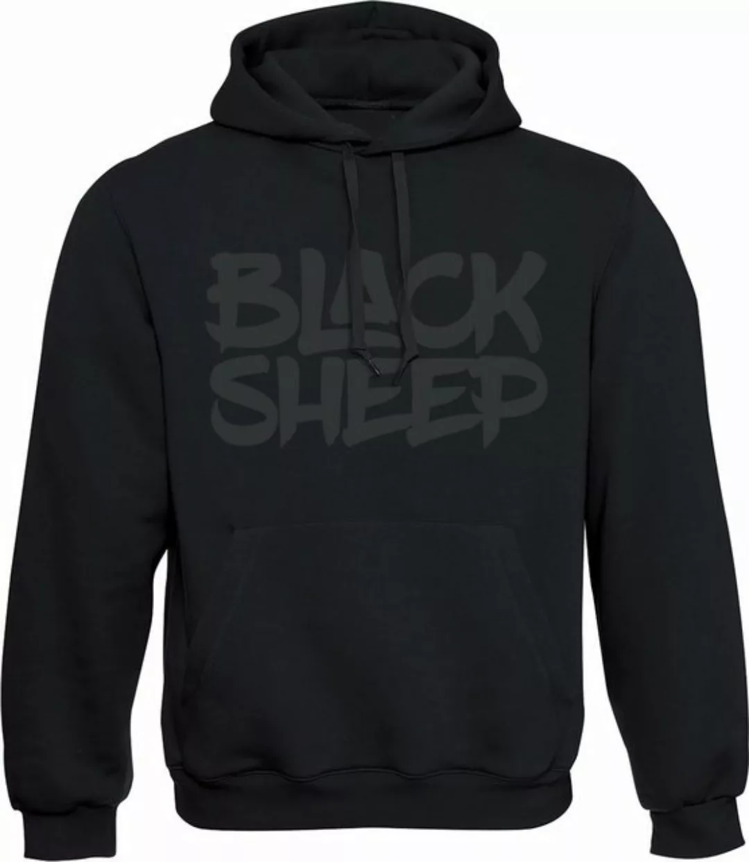 Baddery Kapuzenpullover Hoodie : Black Sheep - Schwarzes Schaf - Pullover S günstig online kaufen