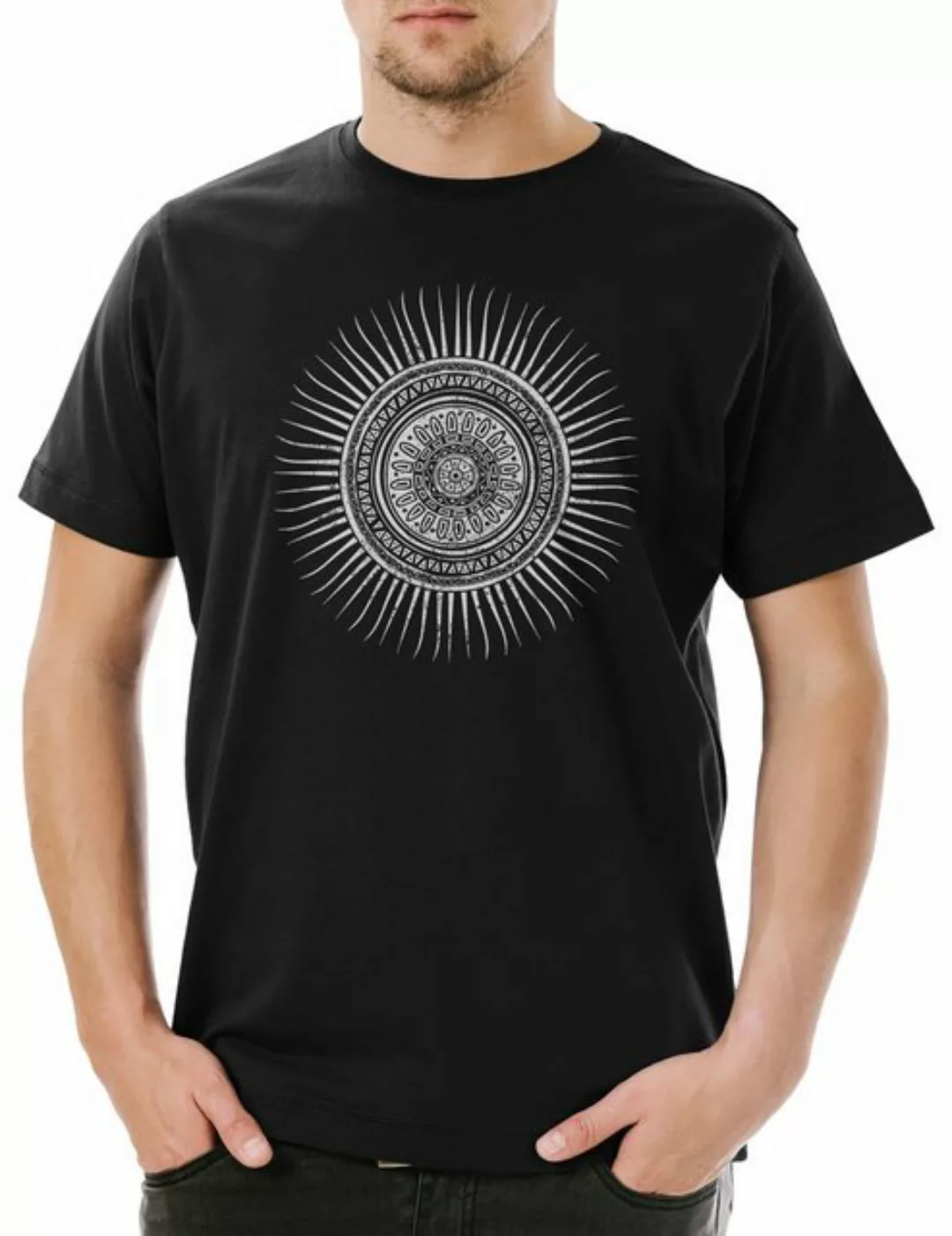 Urban Backwoods Print-Shirt Mayan Sun Herren T-Shirt Sonne Mystik Mystic Az günstig online kaufen