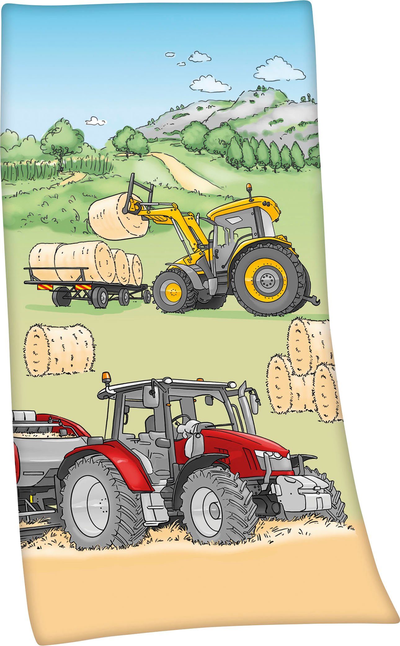 Herding Badetuch  Traktor ¦ mehrfarbig ¦ Maße (cm): B: 75 H: 1 Badtextilien günstig online kaufen