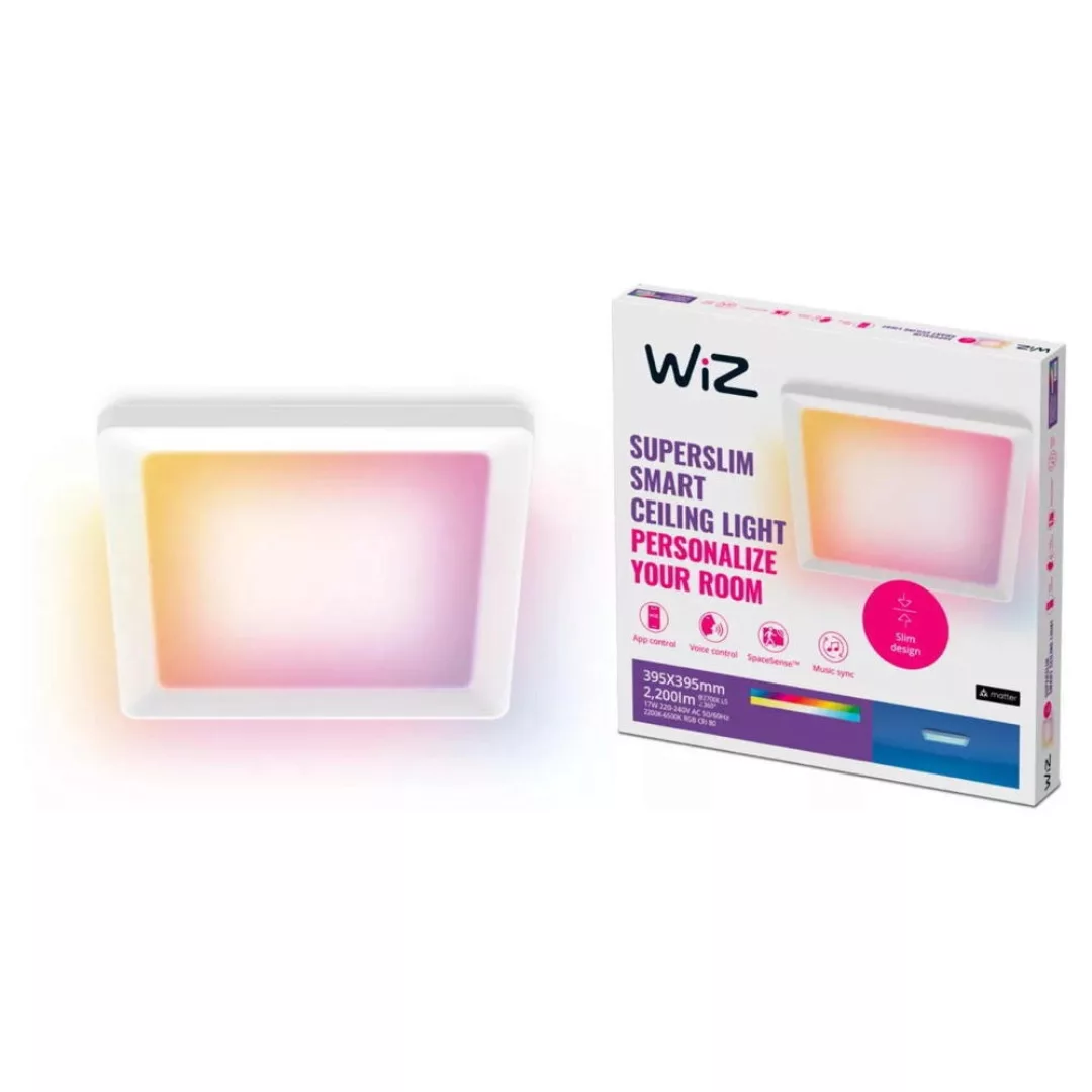 WiZ smartes Panel Square RGBW in Weiß 17W 2200lm günstig online kaufen